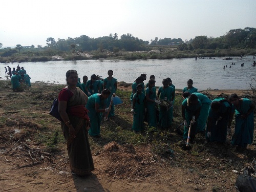 Extension Activitiy-Thamirabarani River Cleaning(Arugankulam)